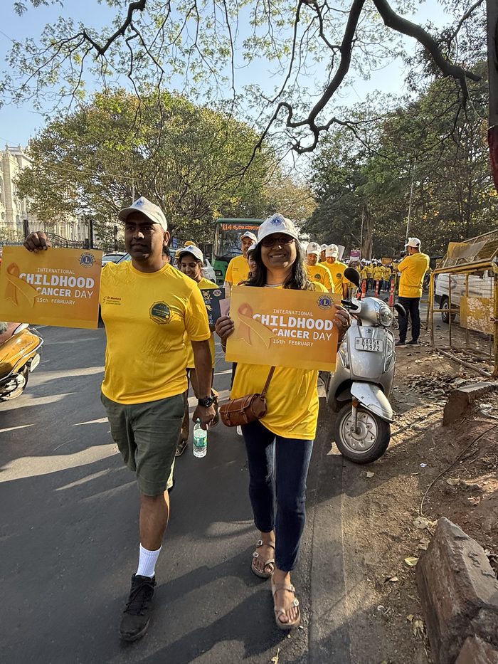 Elvar Trust team at the International Childhood Cancer Day awareness walk